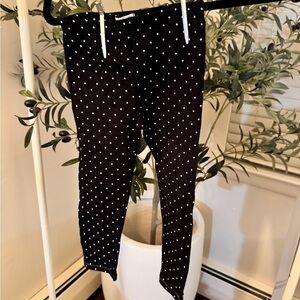 Mudpie Polka Dot Black Kids Leggings 24M